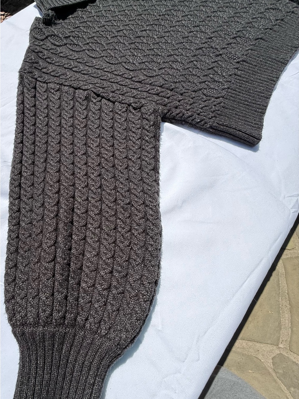 Zara Black Cable-Knit Turtleneck Sweater - Picture 2 of 6